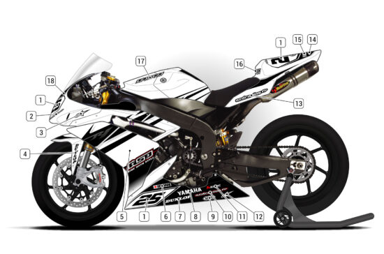 Alternative view of Yamaha R1 2007/08