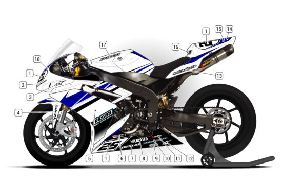 Alternative view of Yamaha R1 2007/08