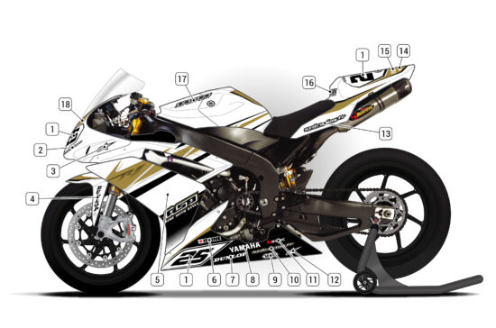 Alternative view of Yamaha R1 2007/08