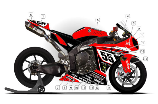 Alternative view of Yamaha R1 2009/11