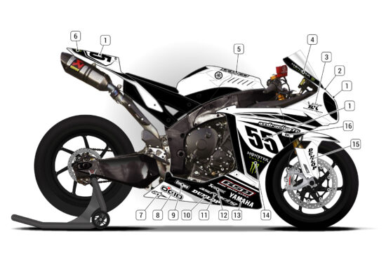 Alternative view of Yamaha R1 2009/11