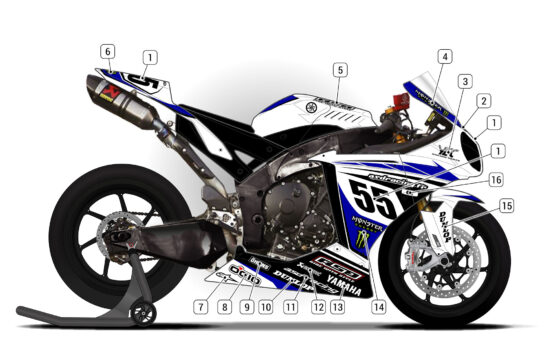 Alternative view of Yamaha R1 2009/11