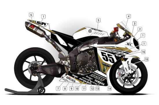 Alternative view of Yamaha R1 2009/11