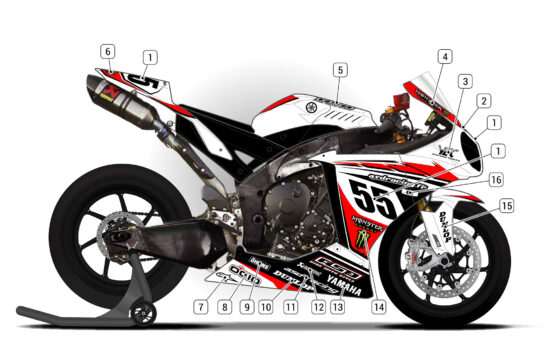 Alternative view of Yamaha R1 2009/11