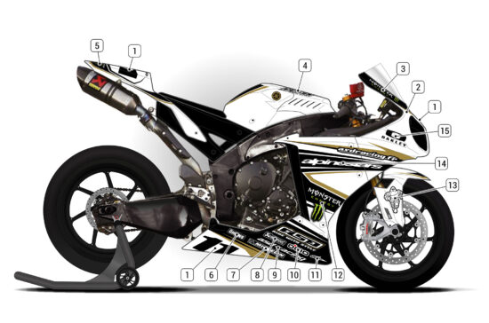 Alternative view of Yamaha R1 2012/14