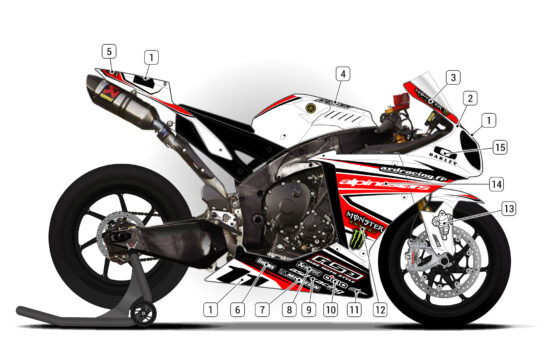 Alternative view of Yamaha R1 2012/14