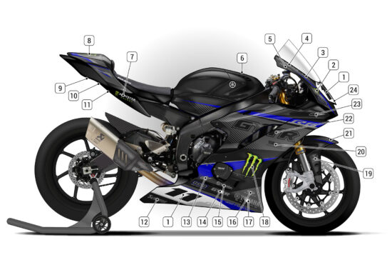 Alternative view of Yamaha R6 2017/25