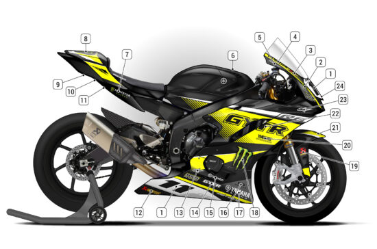 Alternative view of Yamaha R6 2017/25