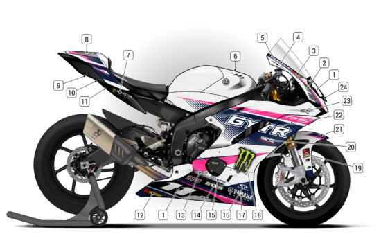 Alternative view of Yamaha R6 2017/25