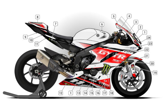 Alternative view of Yamaha R6 2017/23