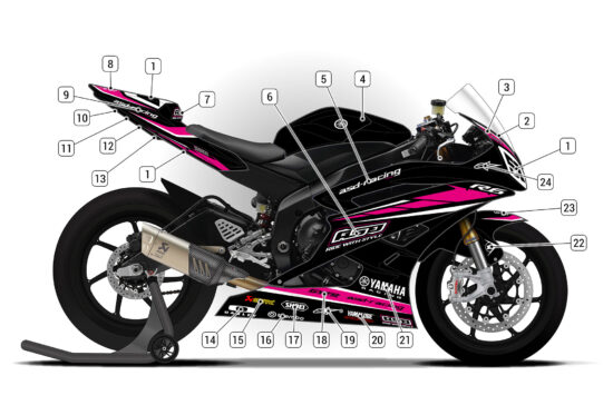 Alternative view of Yamaha R6 2006/07