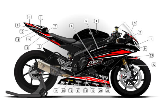 Alternative view of Yamaha R6 2006/07