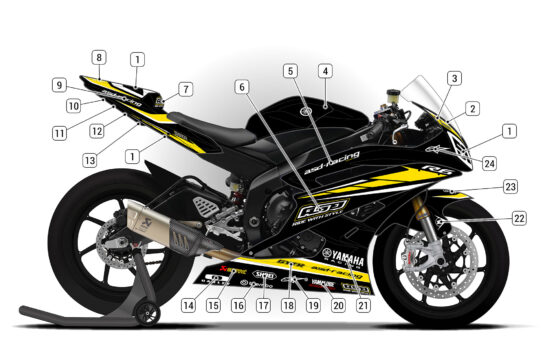 Alternative view of Yamaha R6 2006/07