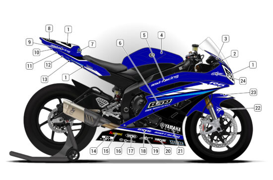 Alternative view of Yamaha R6 2006/07