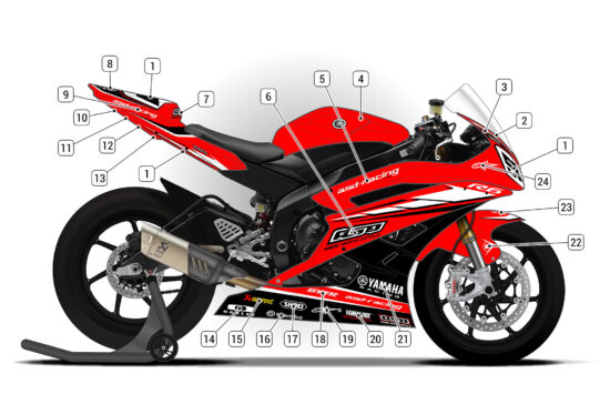 Alternative view of Yamaha R6 2006/07