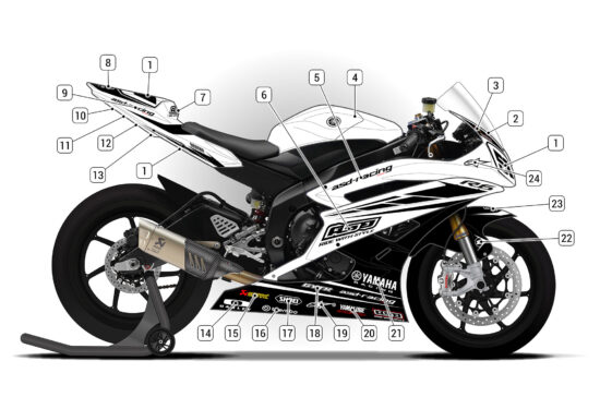 Alternative view of Yamaha R6 2006/07