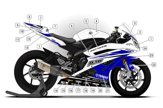 Alternative view of Yamaha R6 2006/07