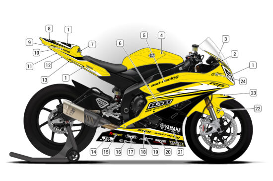 Alternative view of Yamaha R6 2006/07