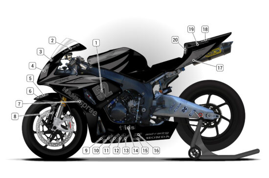 Alternative view of Honda CBR1000RR 2006/07