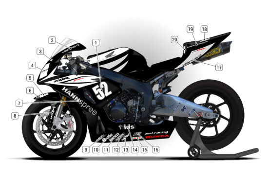 Alternative view of Honda CBR1000RR 2006/07