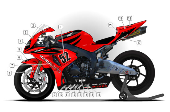 Alternative view of Honda CBR1000RR 2006/07