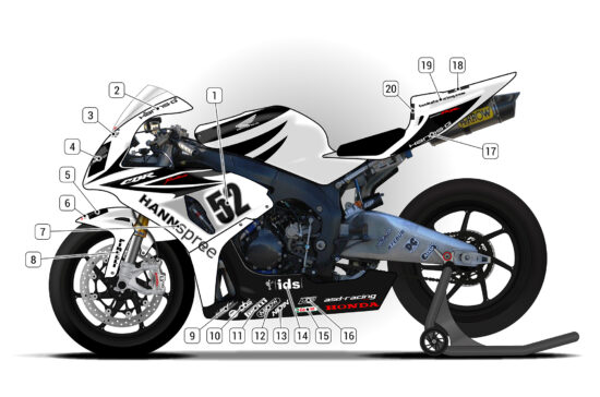 Alternative view of Honda CBR1000RR 2006/07