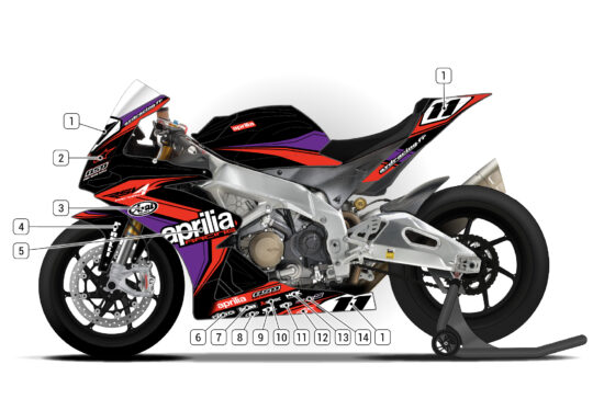 Alternative view of Aprilia RSV4 1000 2009/14