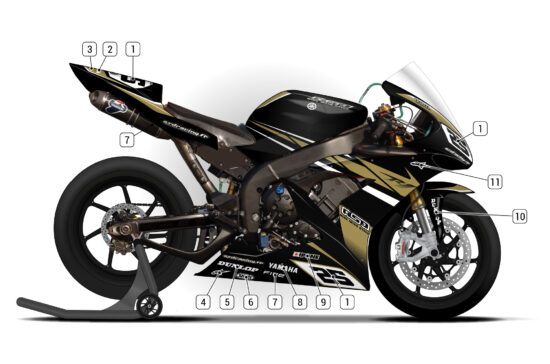 Alternative view of YAMAHA R1 2004/06