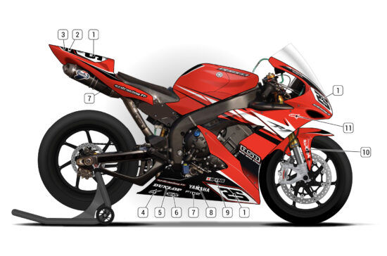 Alternative view of YAMAHA R1 2004/06