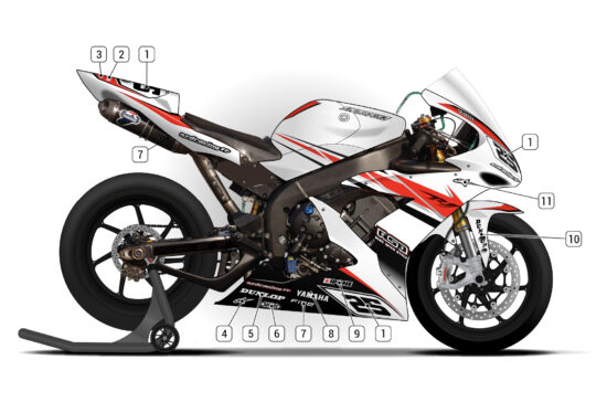 Alternative view of YAMAHA R1 2004/06