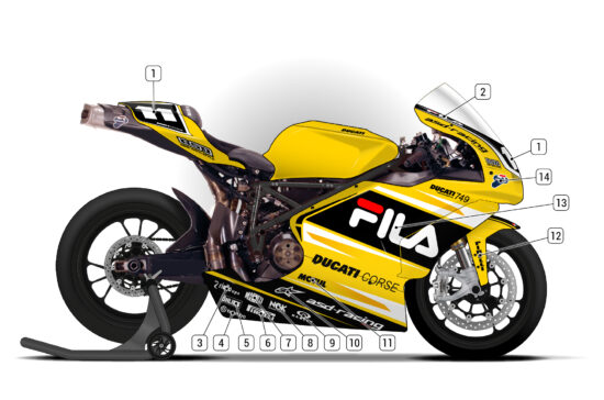 Alternative view of Ducati 749