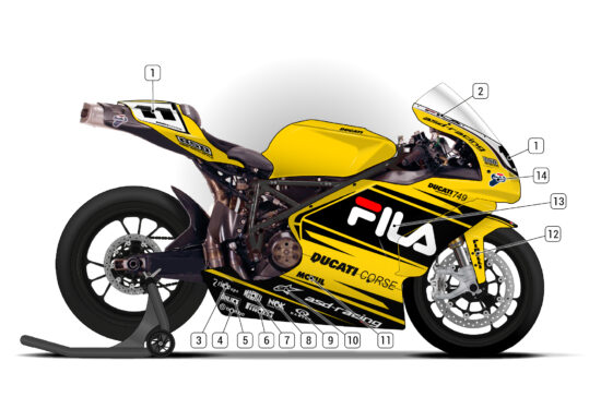 Alternative view of Ducati 749